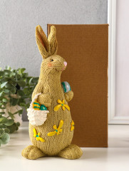 Фигурка «Зайка вязанный с пасхальными яичками» - Фото 4