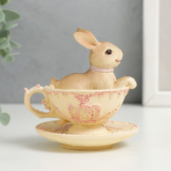 Фигурка «Кролик в ажурной чашечке» - Фото 1