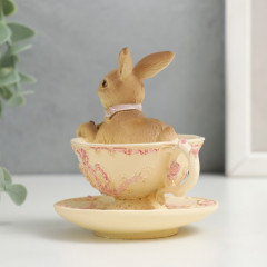 Фигурка «Кролик в ажурной чашечке» - Фото 2
