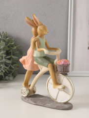 Фигурка «Романтика. Кролики: катание на велосипеде» - Фото 2