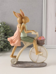 Фигурка «Романтика. Кролики: катание на велосипеде» - Фото 3
