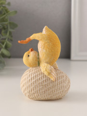 Фигурка «Цыплёнок на яйце: йога» - Фото 3