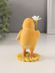 Фигурка «Цыплёнок с ромашкой» - Фото 2