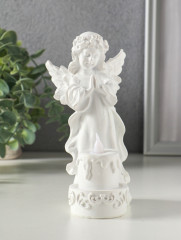 Фигурка светящаяся «Белоснежная девушка-ангел с тортом» - Фото 1