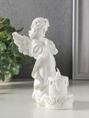 Фигурка светящаяся «Белоснежная девушка-ангел с тортом» - Фото 2
