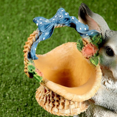 Фигура «Зайка с лукошком» - Фото 6