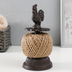 Фигурка-катушка для ниток чугун «Петушок» - Фото 1