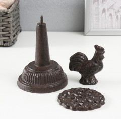 Фигурка-катушка для ниток чугун «Петушок» - Фото 4