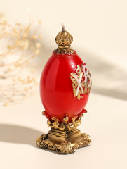 Свеча декоративная «Пасхальное яйцо на подставке» - Фото 1