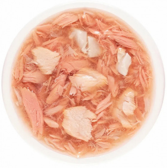 Суп для кошек из тунца с лососем и гребешком