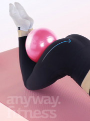 Мяч для пилатеса, гимнастический минибол 25см - Фото 2