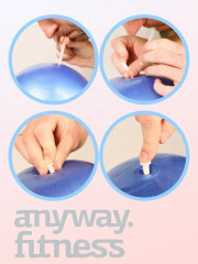 Мяч для пилатеса, гимнастический минибол 25см - Фото 4