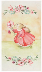 Полотенце «Зайчик с цветком» - Фото 3