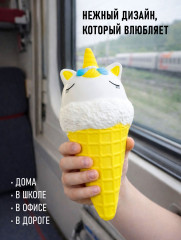 Сквиш антистресс «Мороженое-единорог» - Фото 3