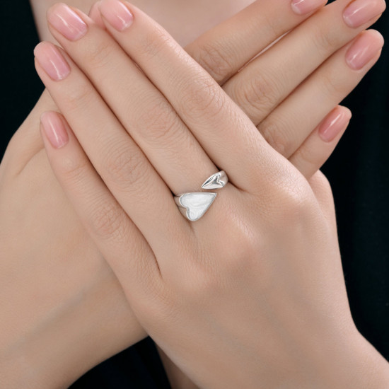 Кольцо из серебра с эмалью