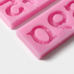 Молд для заливки шоколада «Цифры с узором» - Фото 3