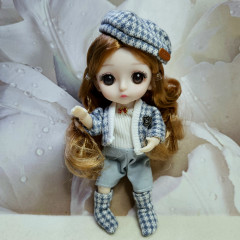 Кукла шарнирная «College tweed blue» - Фото 1