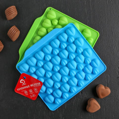 Форма для шоколада «Море сердец» - Фото 6