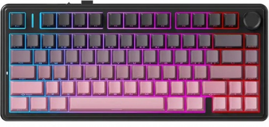 Клавиатура AULA F75 Pro Side-Printed Black-Pink