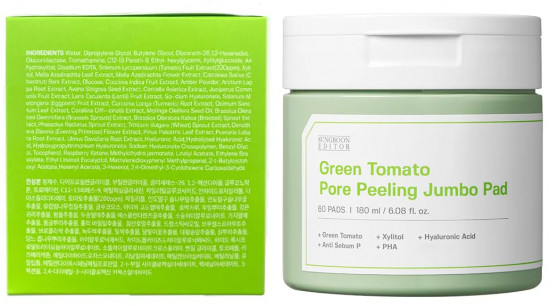 Пэды «Green Tomato Pore Peeling Pad»
