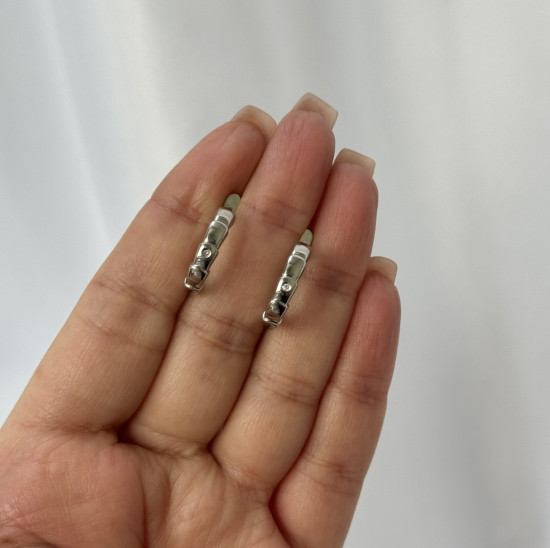 Серьги из серебра с бриллиантами