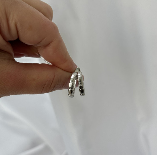 Серьги из серебра с бриллиантами