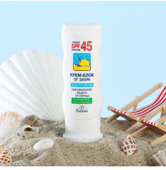 Крем-блок для лица от загара водостойкий SPF 45 - Фото 2