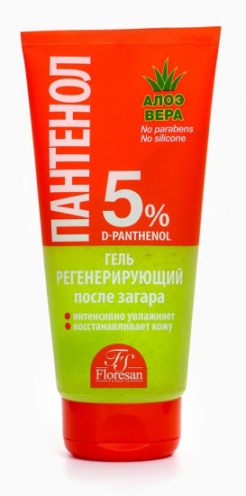Гель после солнца регенерирующийс пантенолом и алоэ вера