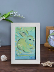 Картина-миниатюра маслом в раме «Весна внутри» - Фото 5