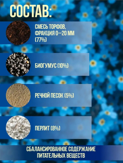 Почвогрунт цветочный