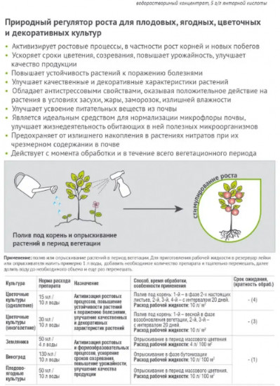 Активатор роста «Янтарин»