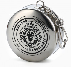 Фляжка со складной стопкой в чехле «Лев» - Фото 5