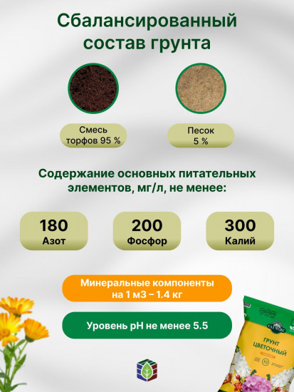 Грунт универсальный цветочный