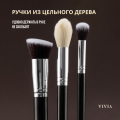 Набор кистей из натурального ворса «Black 15» - Фото 6