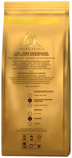 Кофе в зернах «Crema Absolu Classiqu»