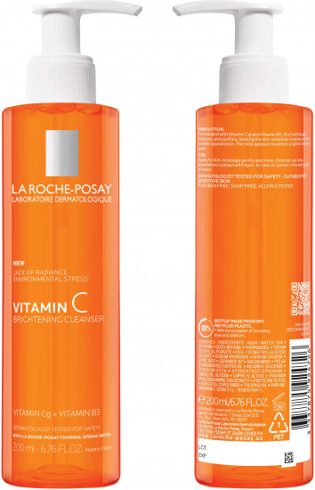 Vitamin C Гель антивозрастной очищающий для обновления кожи лица с витамином С
