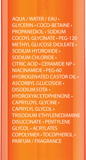 Vitamin C Гель антивозрастной очищающий для обновления кожи лица с витамином С