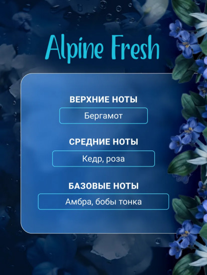 Парфюм-кондиционер для белья в гранулах «Alpine Fresh. Альпийская свежесть»