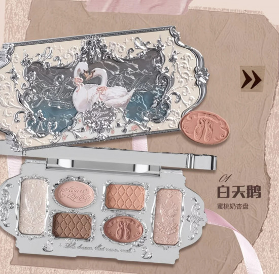 Тени для век «Flower knows Swan Ballet», оттенок 01 White Swan