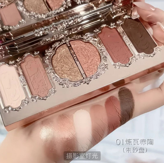 Тени прессованные «Butterfly cloud collar collection», оттенок 01