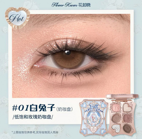 Тени для век «Flower knows Bunny Garden», оттенок 01