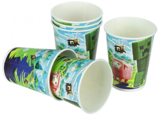 Набор стаканов бумажных «Пиксельные персонажи»
