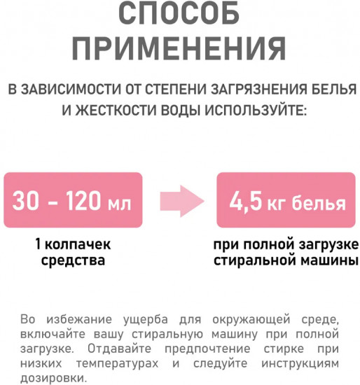 Жидкое средство для стирки «Соцветье Вишни и Жасмина»