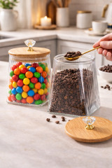 Баночка для сыпучих продуктов с крышкой - Фото 2