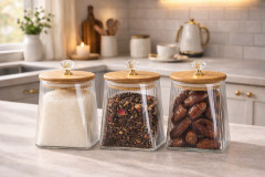 Баночка для сыпучих продуктов с крышкой - Фото 3