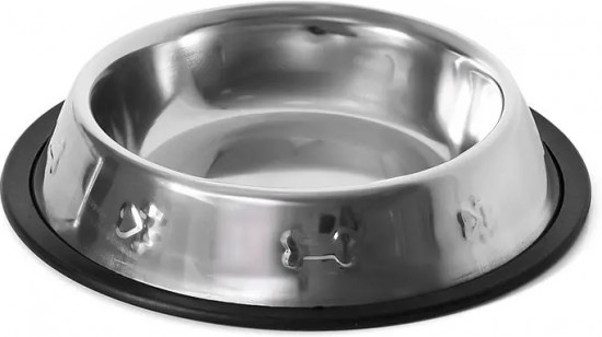 Миска для кошек и собак с прорезиненным дном «Paws & Bones»