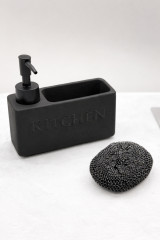 Дозатор для моющего средства на кухню с губкой - Фото 1