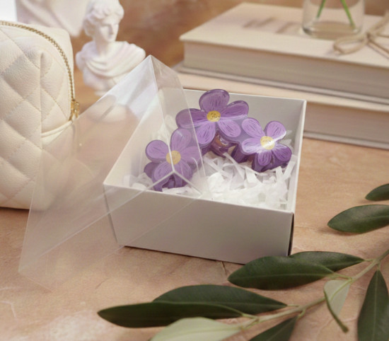 Заколка-краб для волос «Летние цветы»