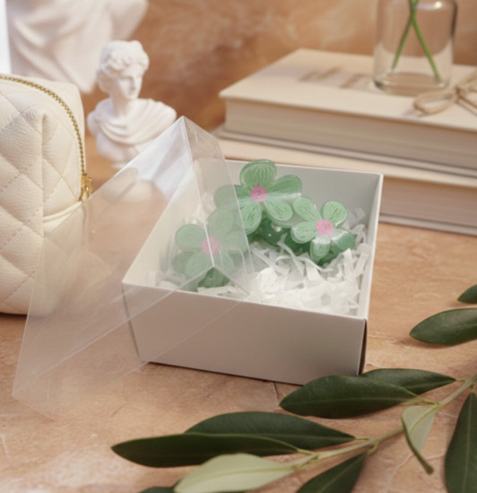 Заколка-краб для волос «Летние цветы»