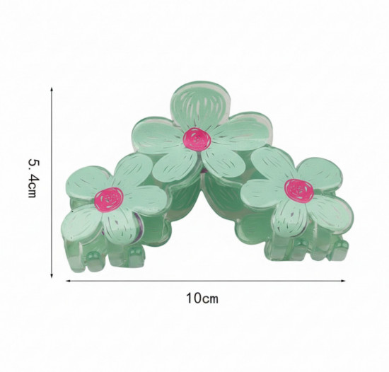 Заколка-краб для волос «Летние цветы»